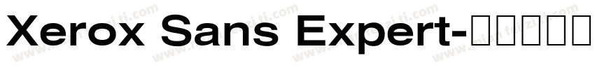 Xerox Sans Expert字体转换